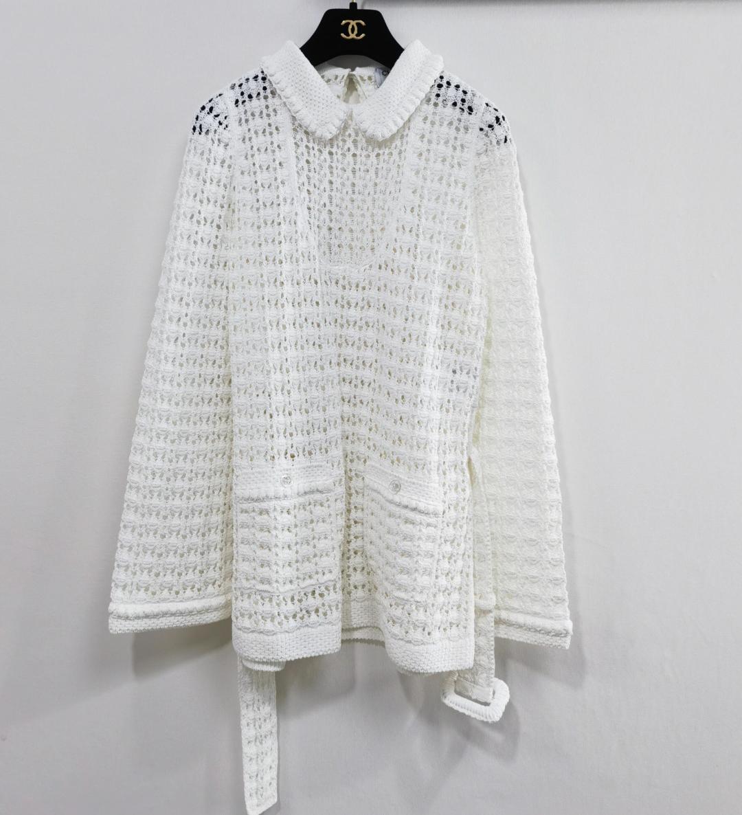 260317 New high-quality mesh knitted sweater