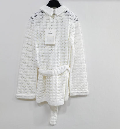 260317 New high-quality mesh knitted sweater