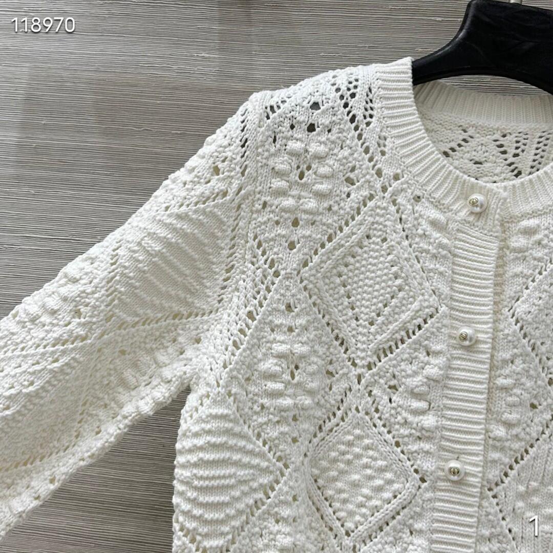 260317 New high-quality mesh knitted sweater