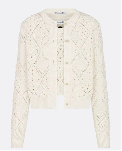 260317 New high-quality mesh knitted sweater