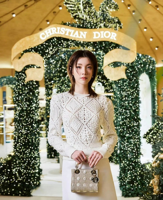 260317 New high-quality mesh knitted sweater