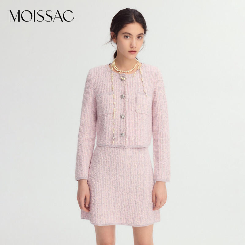 260317 New high-quality collar bead-dazzling little fashion coat