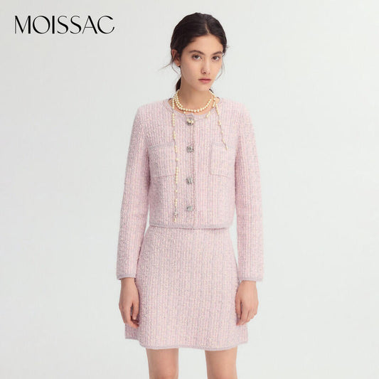 260317 New high-quality collar bead-dazzling little fashion coat