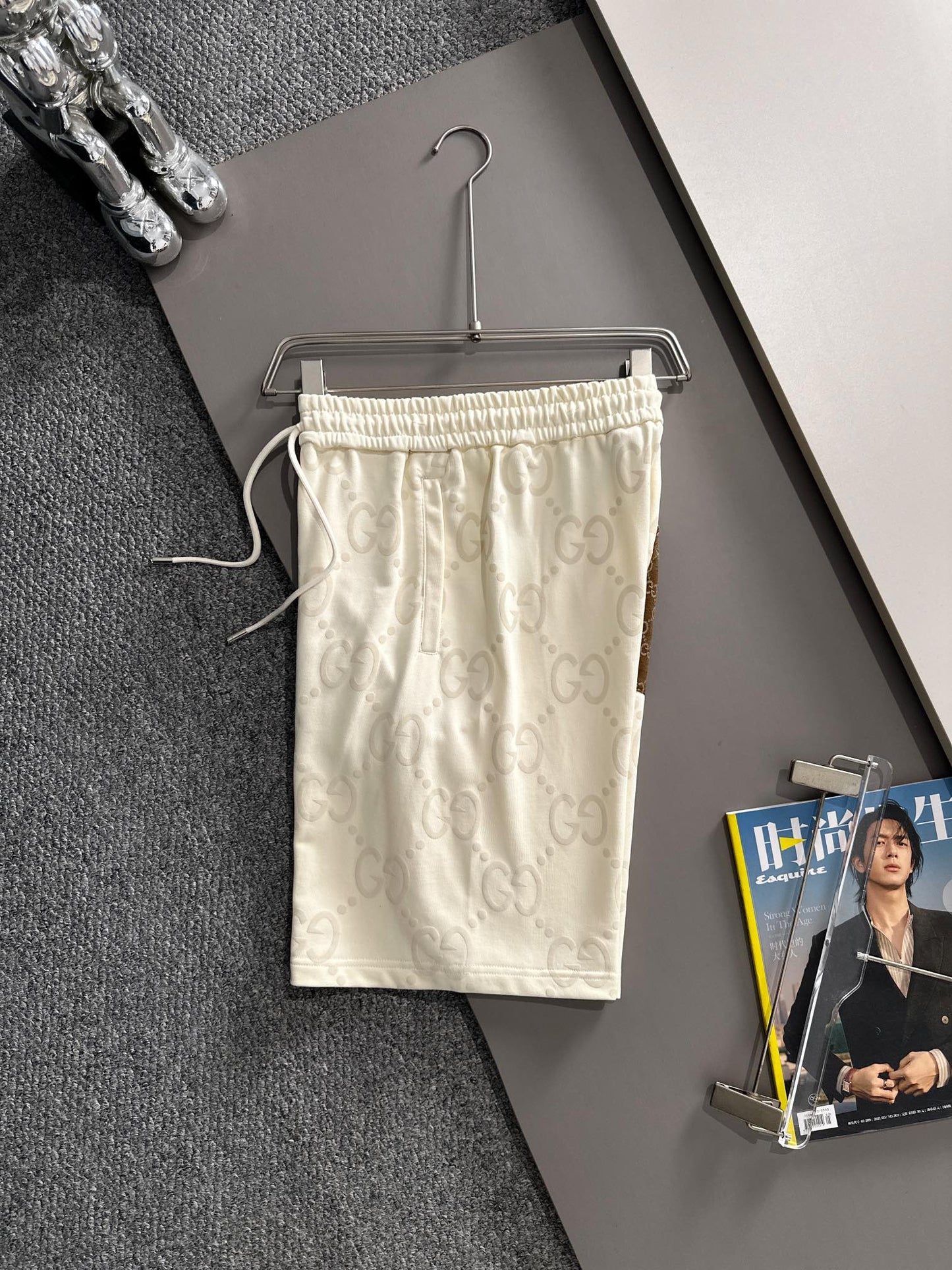 260317 New high-quality knitted jacquard printed short pants