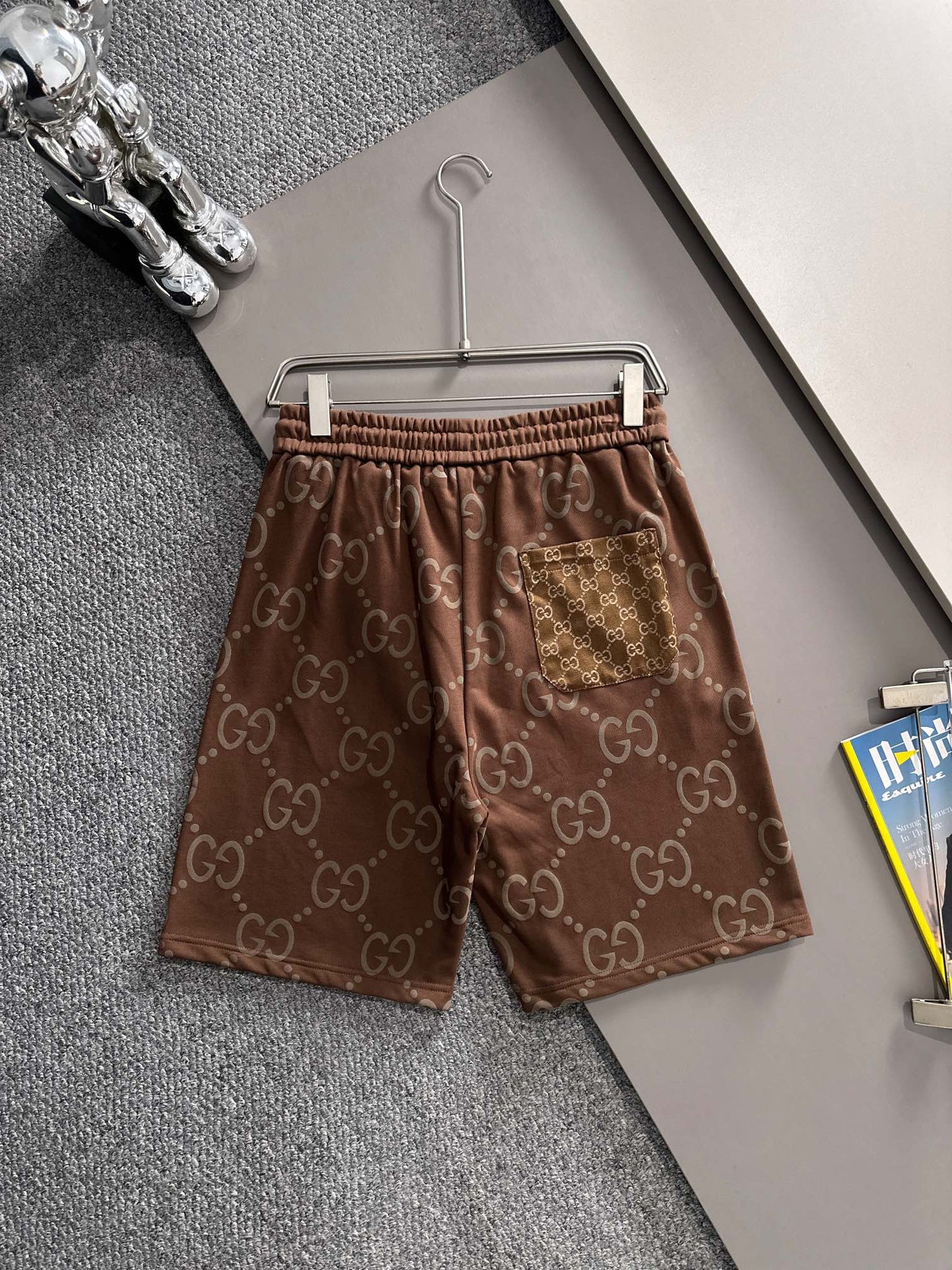 260317 New high-quality knitted jacquard printed short pants