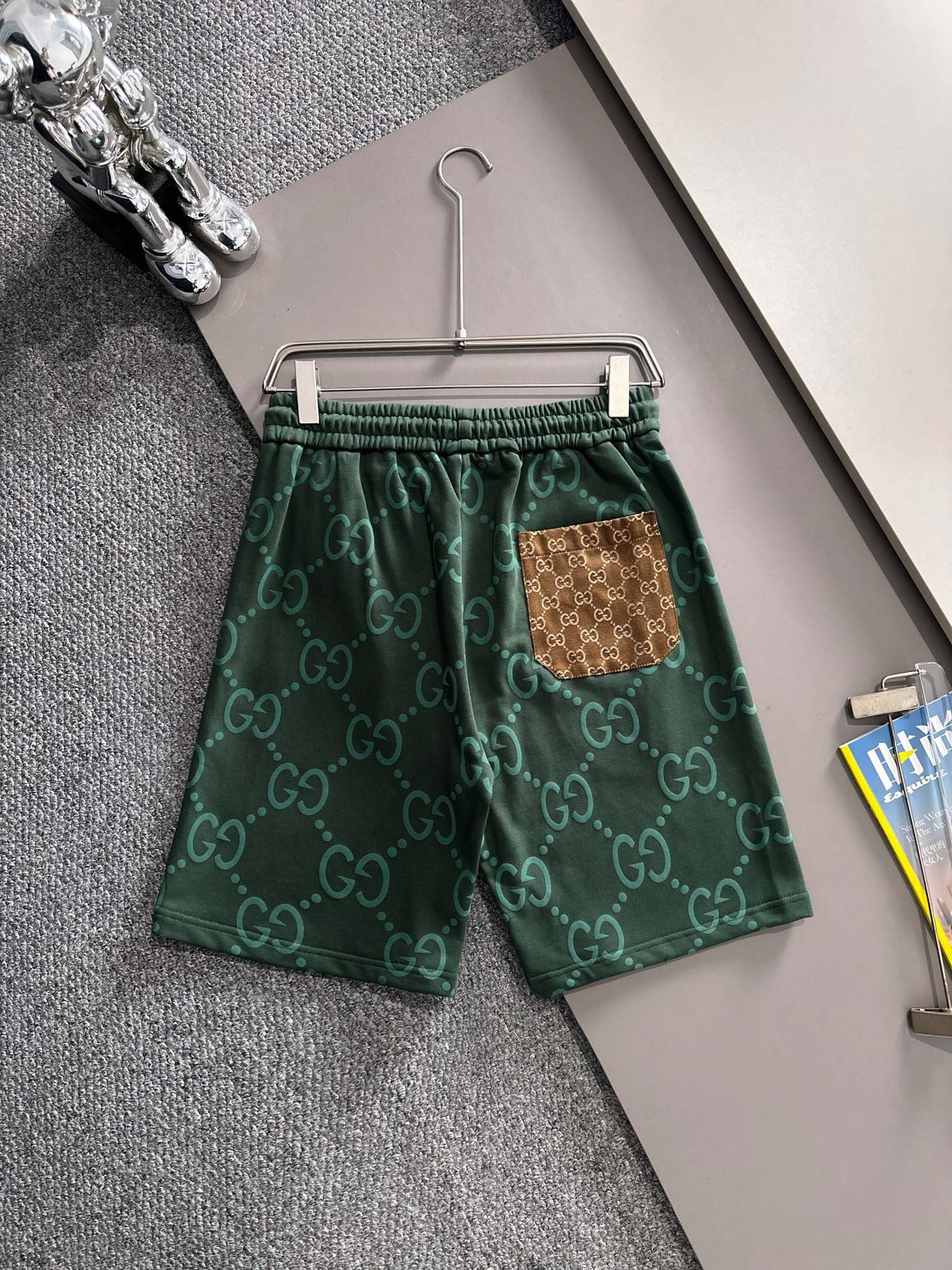 260317 New high-quality knitted jacquard printed short pants