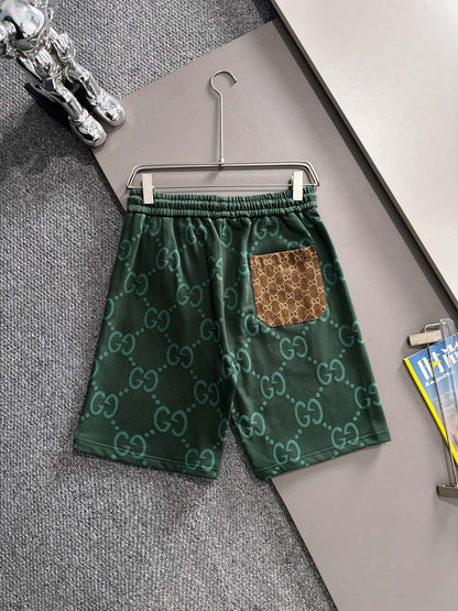260317 New high-quality knitted jacquard printed short pants