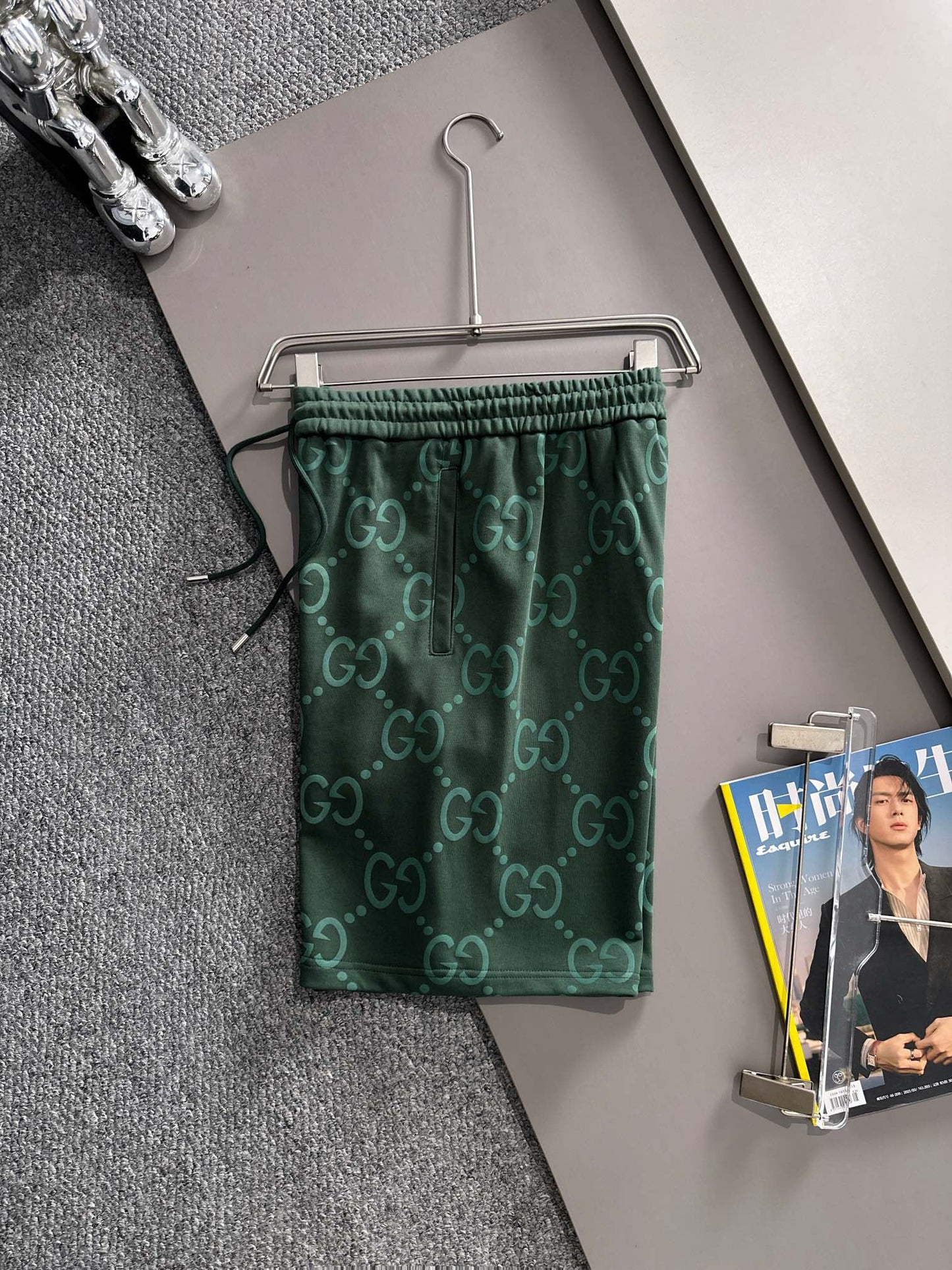 260317 New high-quality knitted jacquard printed short pants
