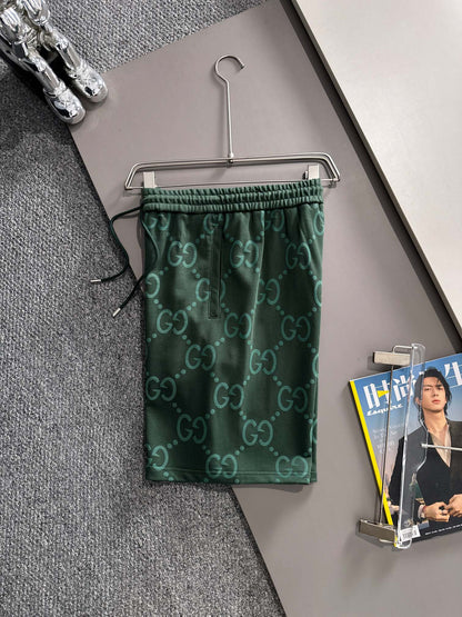 260317 New high-quality knitted jacquard printed short pants