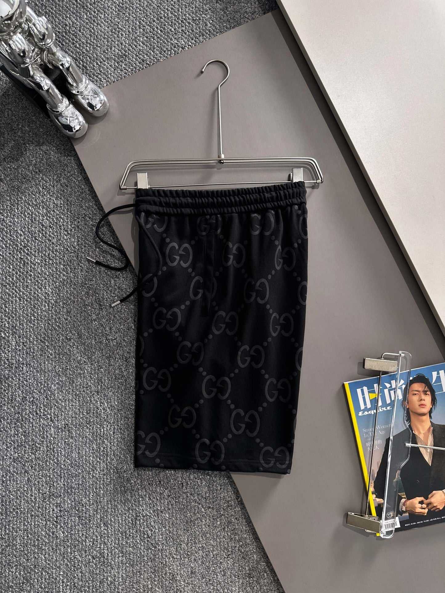 260317 New high-quality knitted jacquard printed short pants