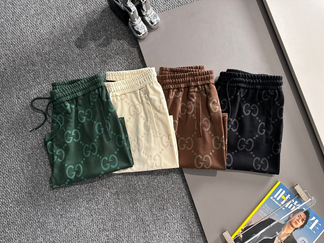260317 New high-quality knitted jacquard printed short pants