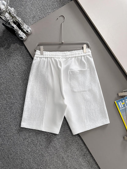260317 New high-quality knitted patchwork metal-studded shorts