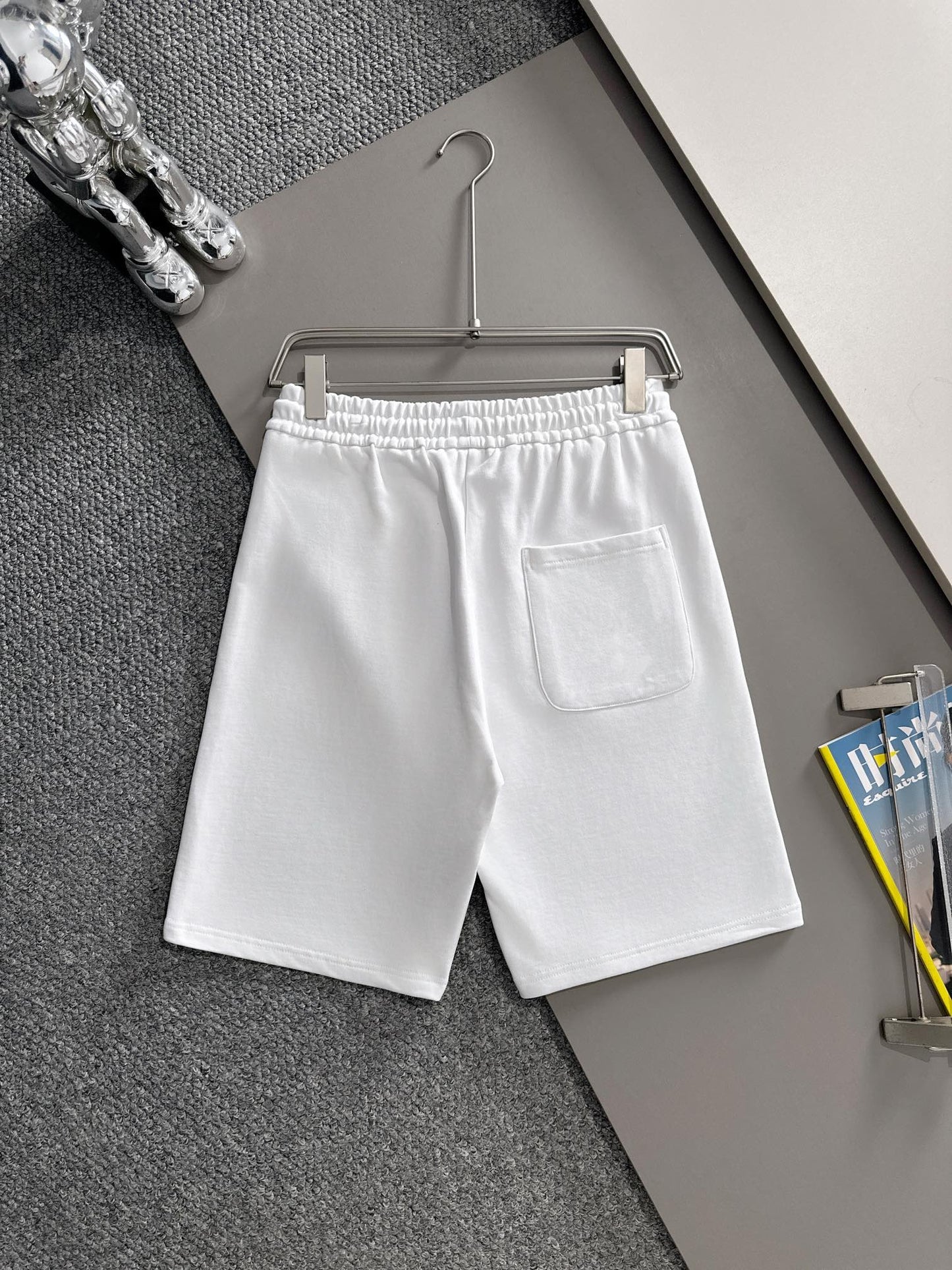 260317 New high-quality knitted classic triangle logo embroidered shorts