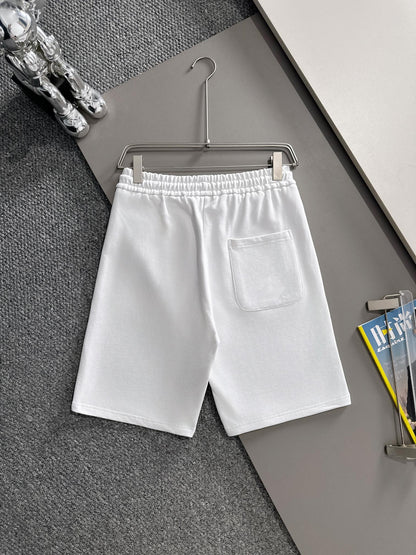 260317 New high-quality knitted classic triangle logo embroidered shorts