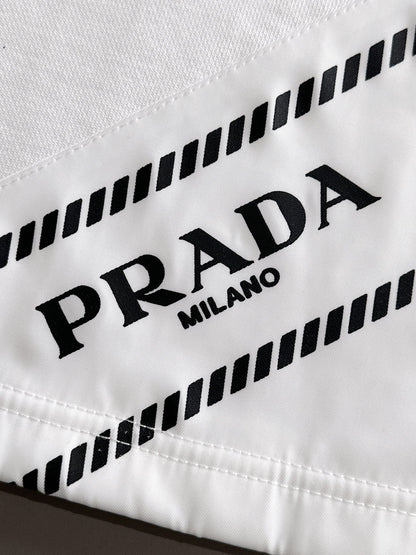 260317 New high-quality knitted classic triangle logo embroidered shorts