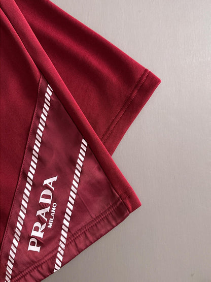 260317 New high-quality knitted classic triangle logo embroidered shorts
