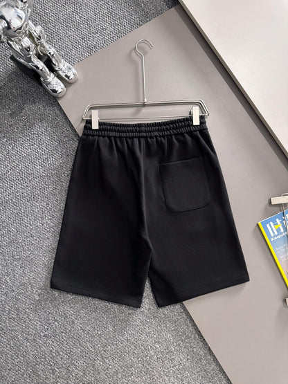 260317 New high-quality knitted classic triangle logo embroidered shorts