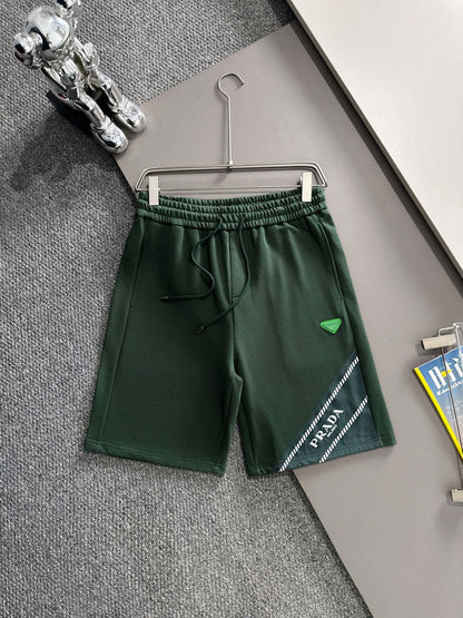 260317 New high-quality knitted classic triangle logo embroidered shorts