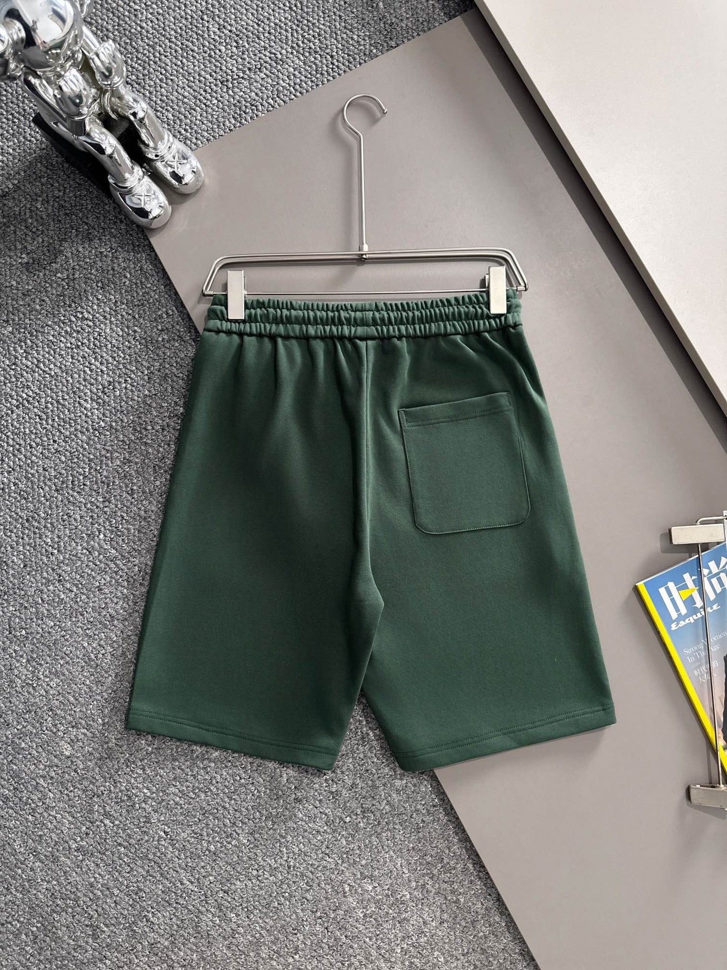 260317 New high-quality knitted classic triangle logo embroidered shorts