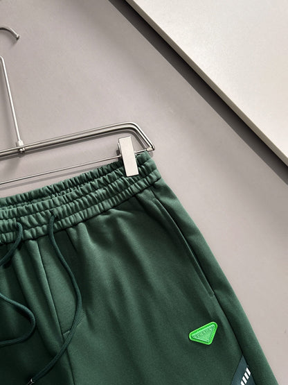 260317 New high-quality knitted classic triangle logo embroidered shorts