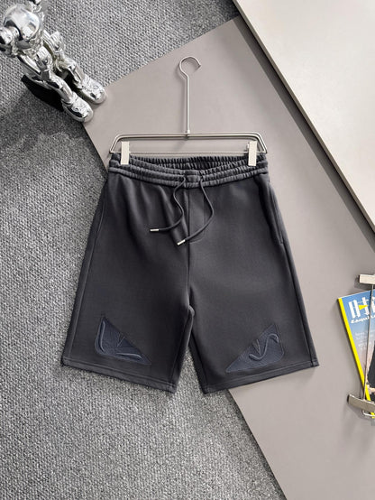 260317 New high-quality knitted eye-embroidered short pants
