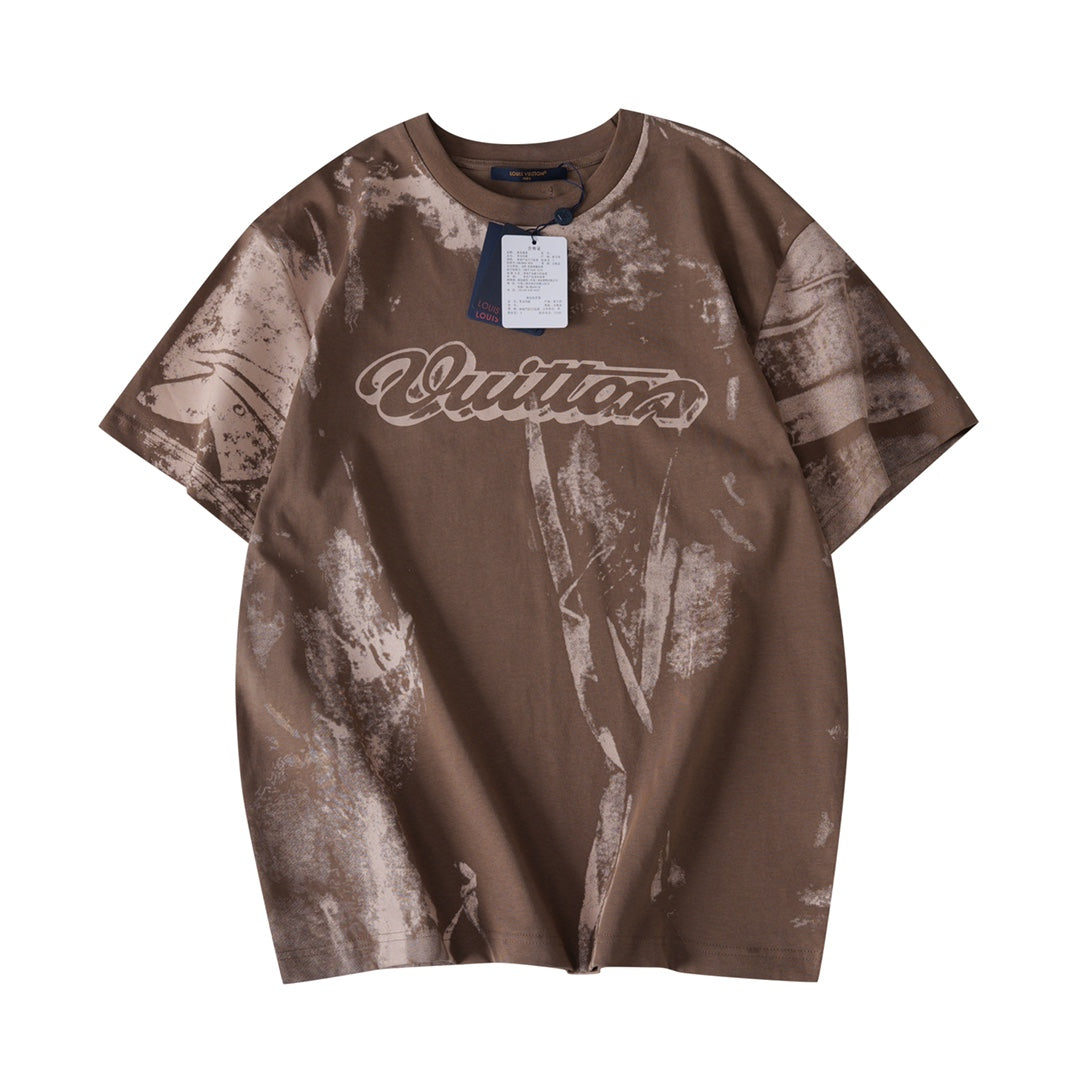 260317 New high-quality dyeing and printing T-shirt
