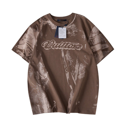 260317 New high-quality dyeing and printing T-shirt