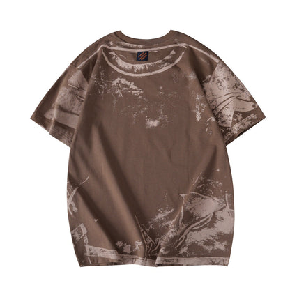 260317 New high-quality dyeing and printing T-shirt