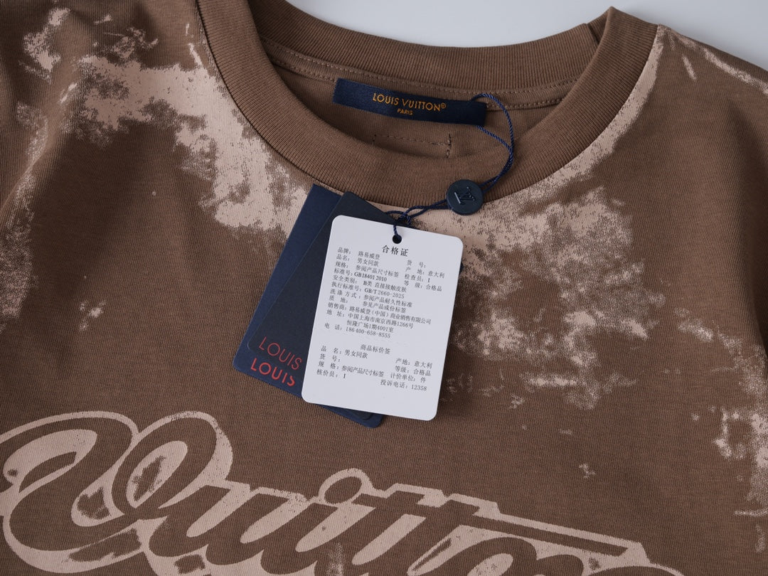 260317 New high-quality dyeing and printing T-shirt