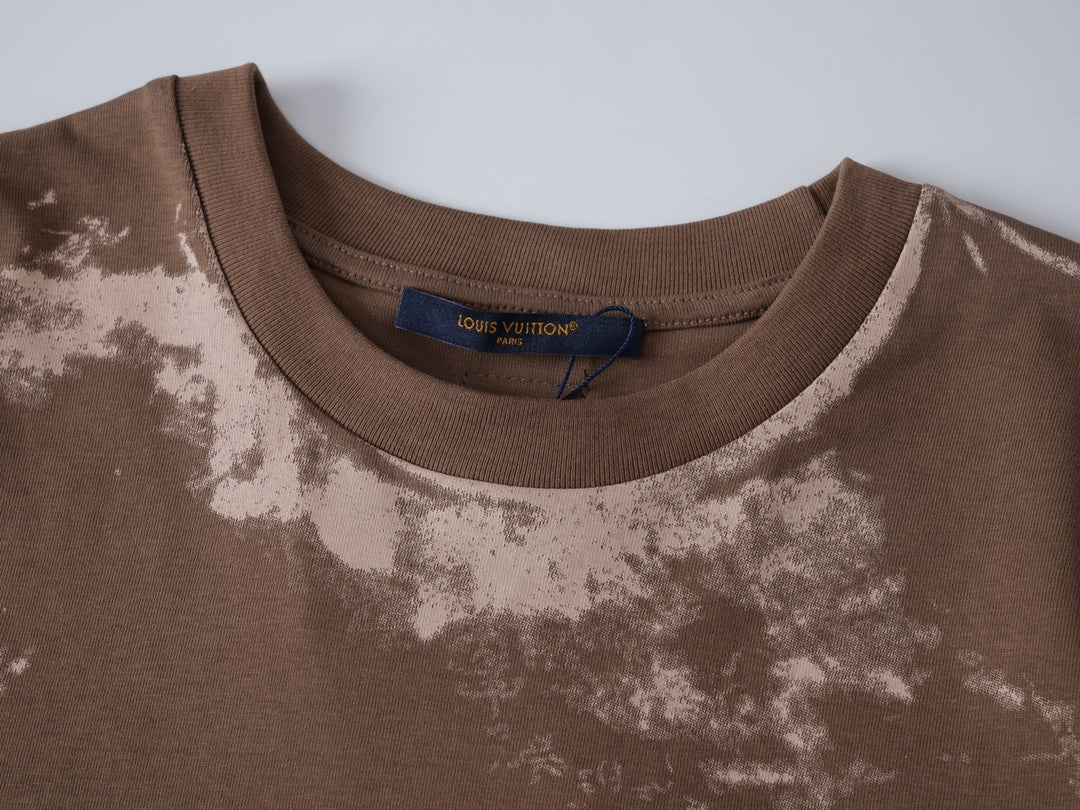 260317 New high-quality dyeing and printing T-shirt