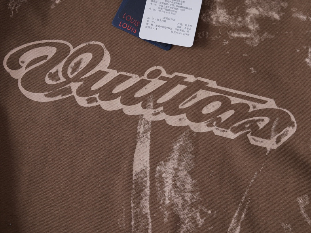 260317 New high-quality dyeing and printing T-shirt