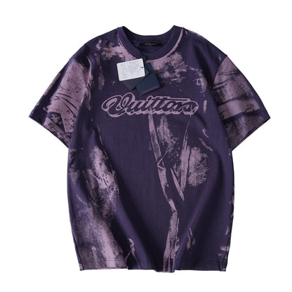 260317 New high-quality dyeing and printing T-shirt