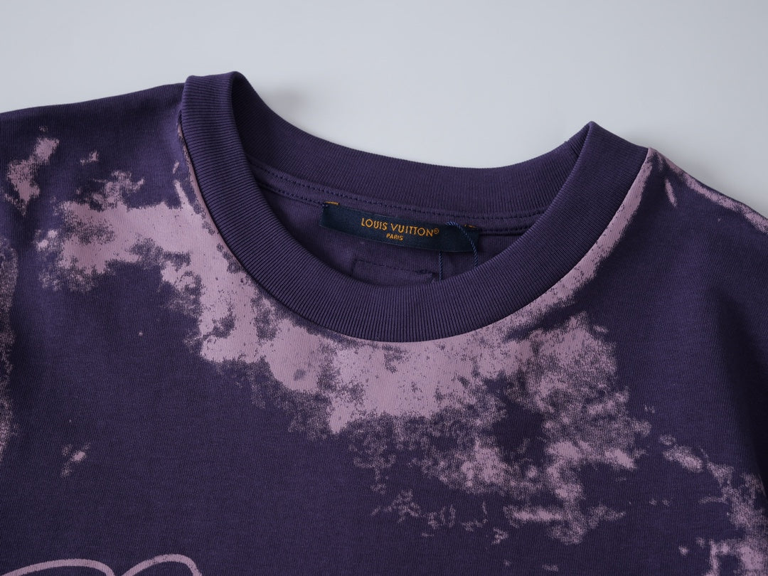 260317 New high-quality dyeing and printing T-shirt