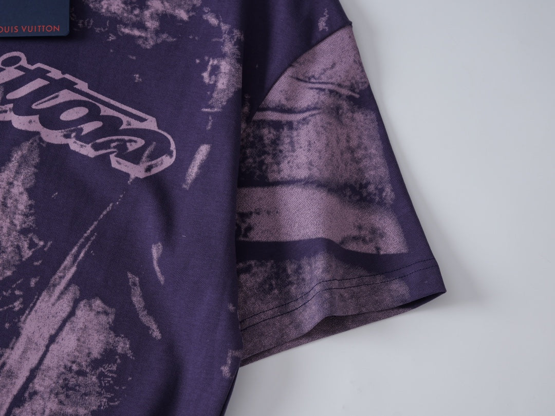 260317 New high-quality dyeing and printing T-shirt