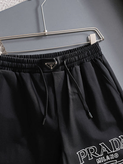 260317 New high-quality metal-stitched floral shorts