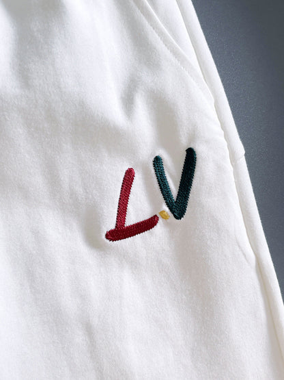 260317 New high-quality gradient embroidery shorts