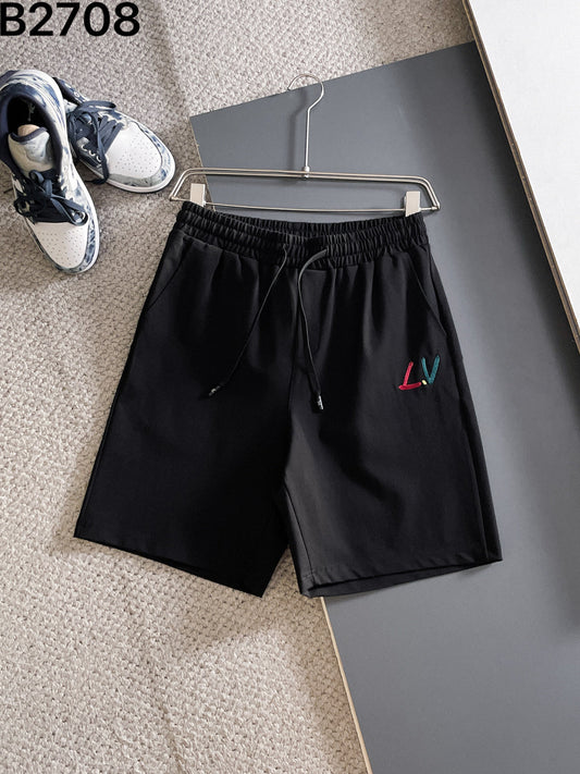 260317 New high-quality gradient embroidery shorts