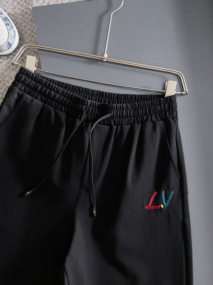 260317 New high-quality gradient embroidery shorts