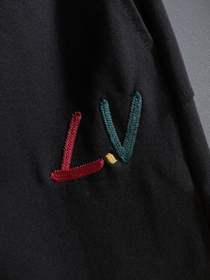 260317 New high-quality gradient embroidery shorts