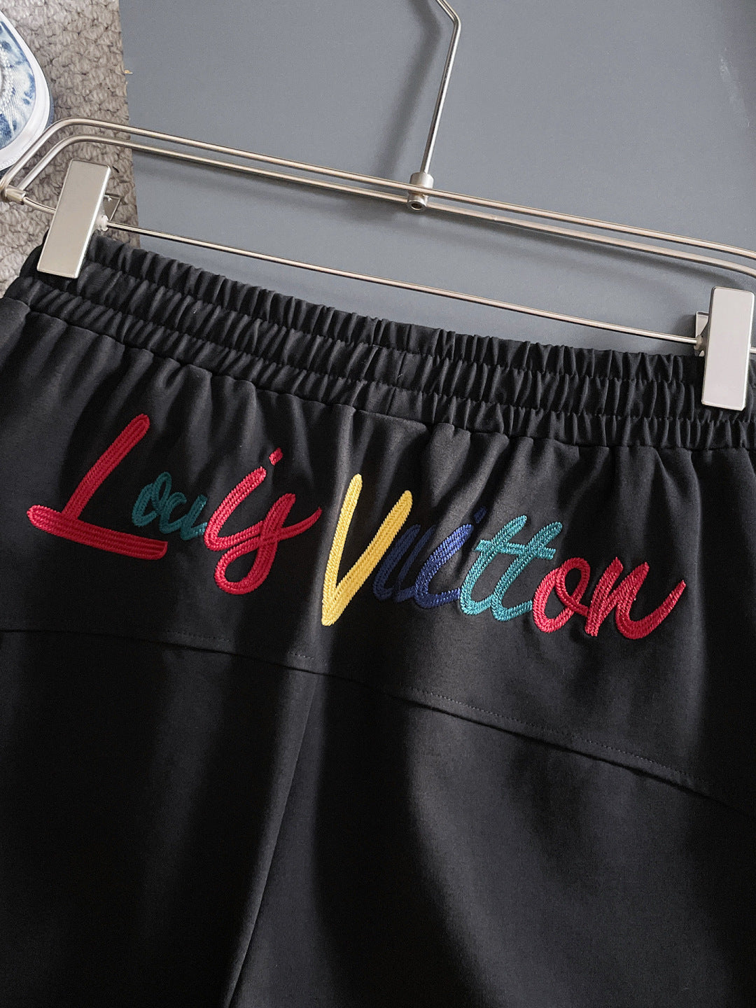 260317 New high-quality gradient embroidery shorts