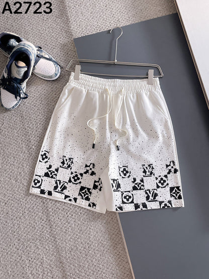 260317 New high-quality gradient checkered style shorts