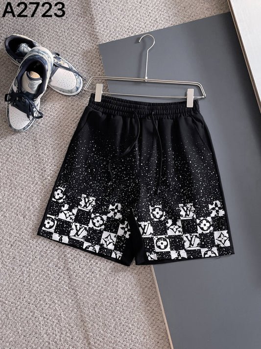 260317 New high-quality gradient checkered style shorts