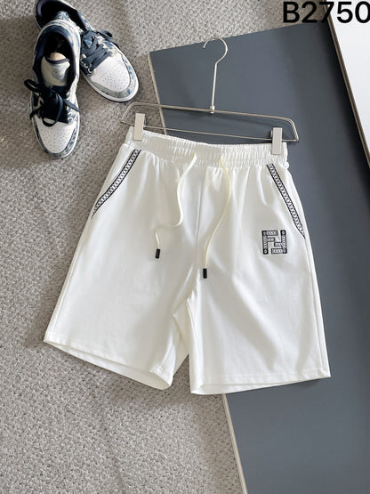260317 New high-quality knitted design-color contrast short pants