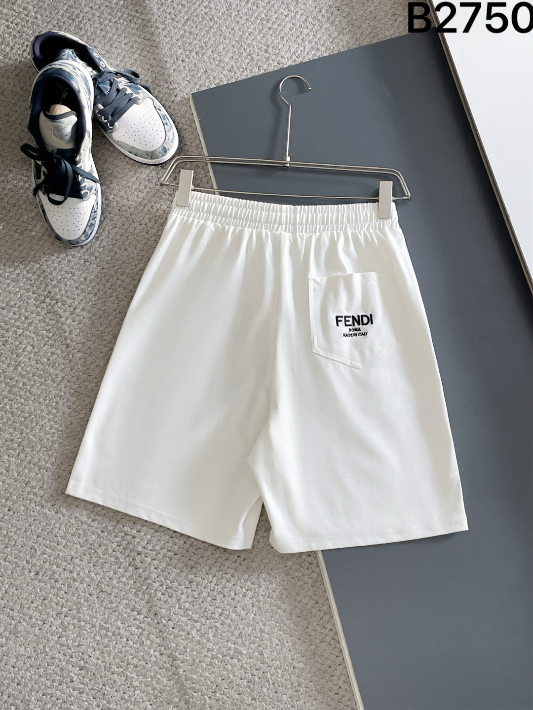 260317 New high-quality knitted design-color contrast short pants