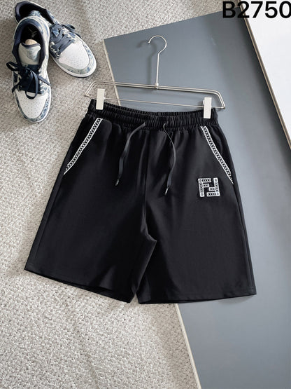 260317 New high-quality knitted design-color contrast short pants