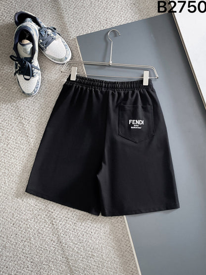 260317 New high-quality knitted design-color contrast short pants