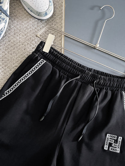 260317 New high-quality knitted design-color contrast short pants