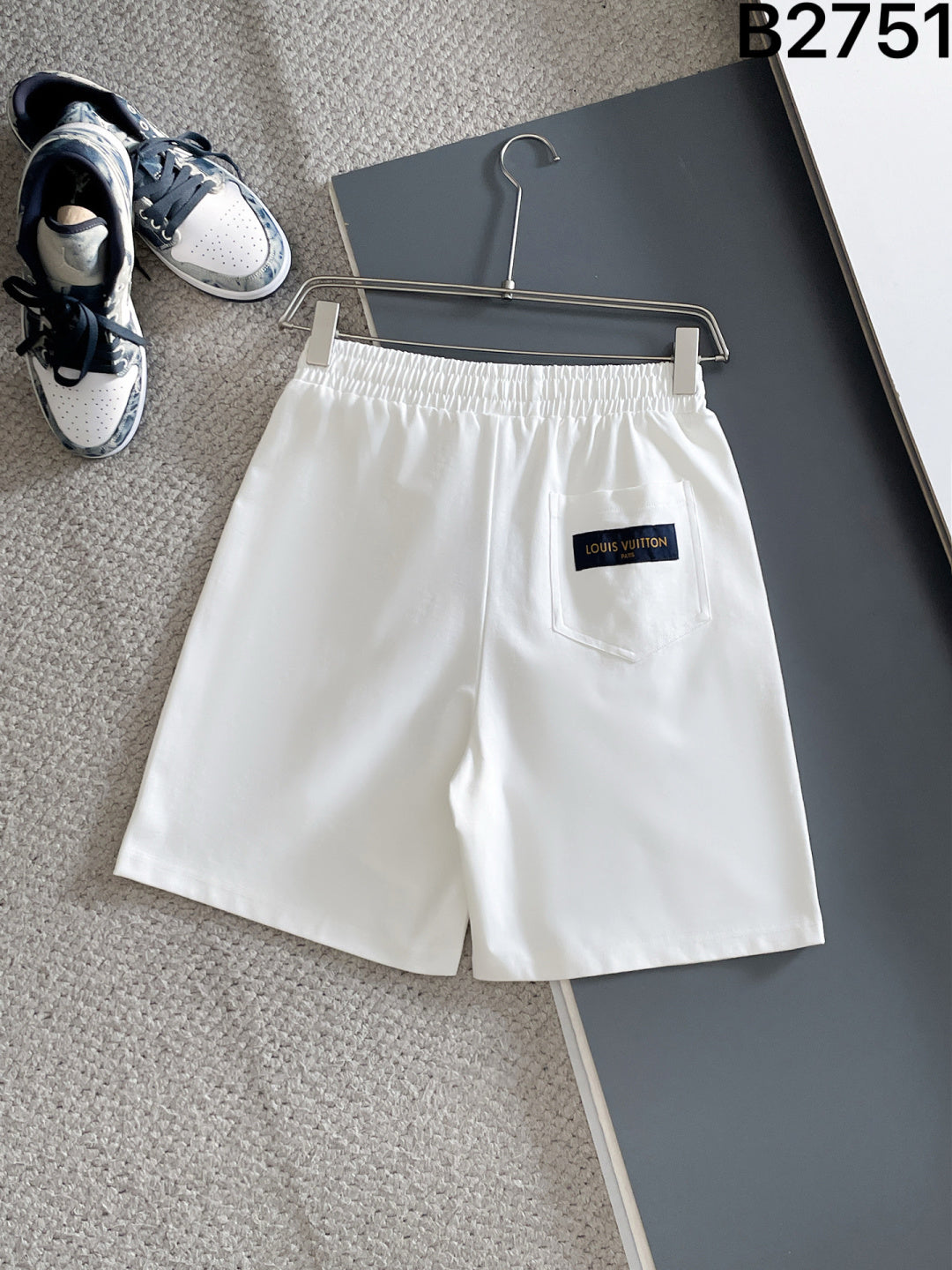 260317 New high-quality knitted design-floral embroidered shorts