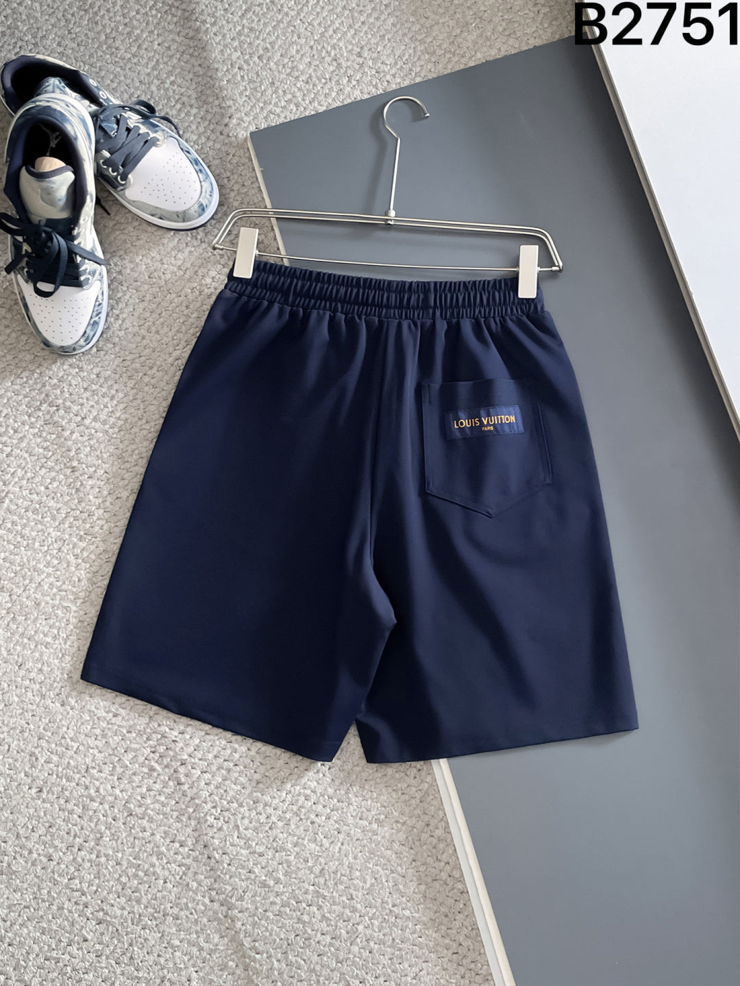 260317 New high-quality knitted design-floral embroidered shorts