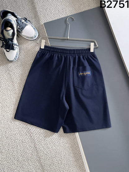260317 New high-quality knitted design-floral embroidered shorts